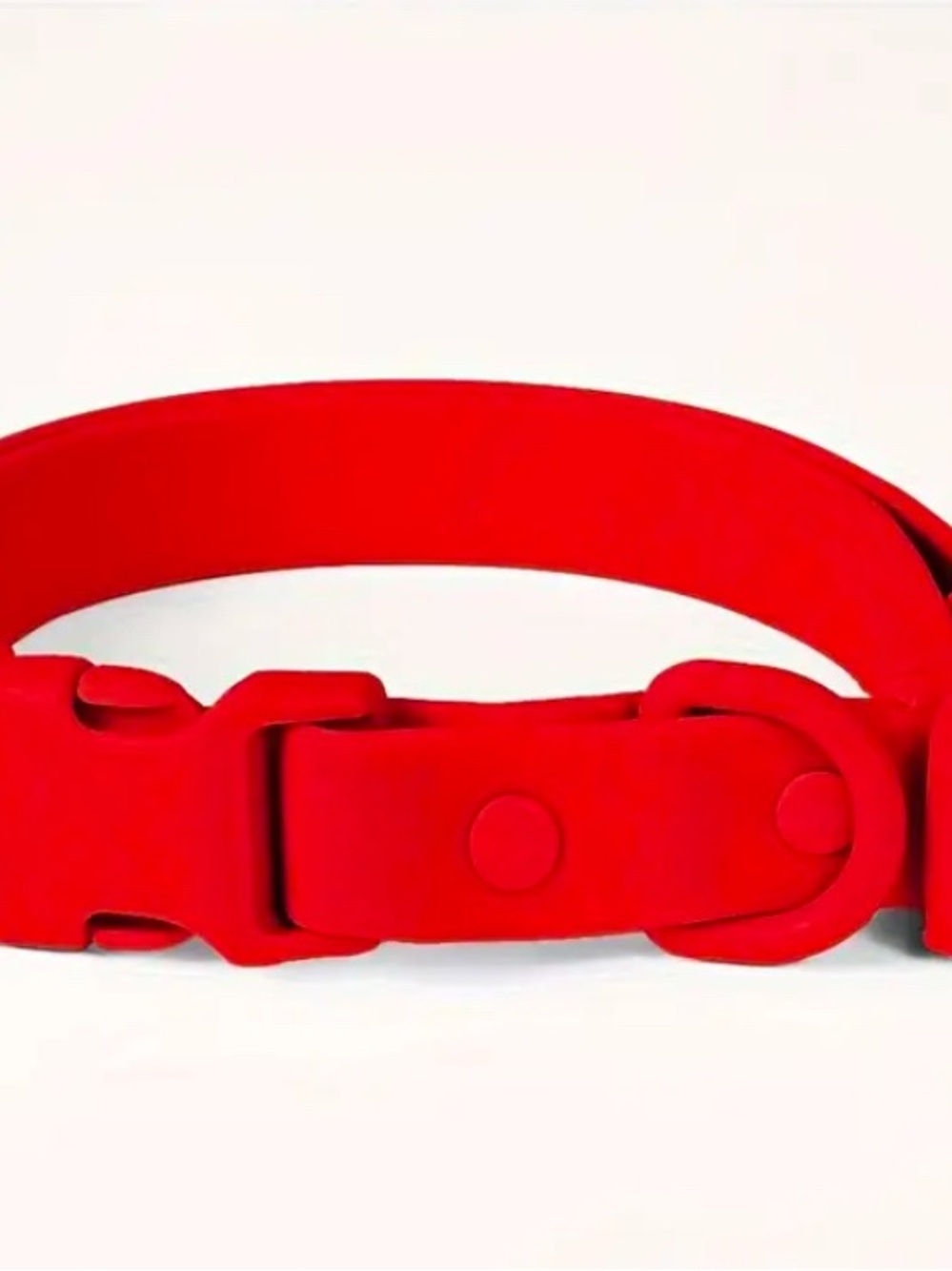 Durable Red Dog Collar and leash with Quick-Release Buckle